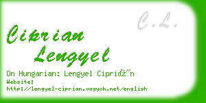 ciprian lengyel business card